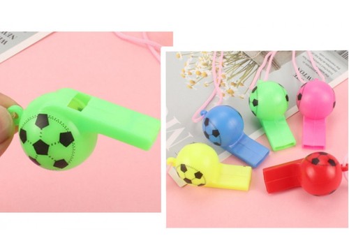 Fischietto con corda pallone - fischietto,