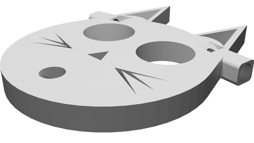 Portachiavi gatto difesa - portachiavi,