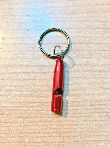 Fischietto alluminio rosso - fischietto,